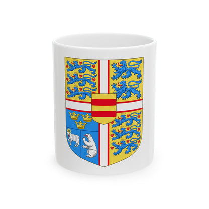 Royal arms of Denmark - White Coffee Mug