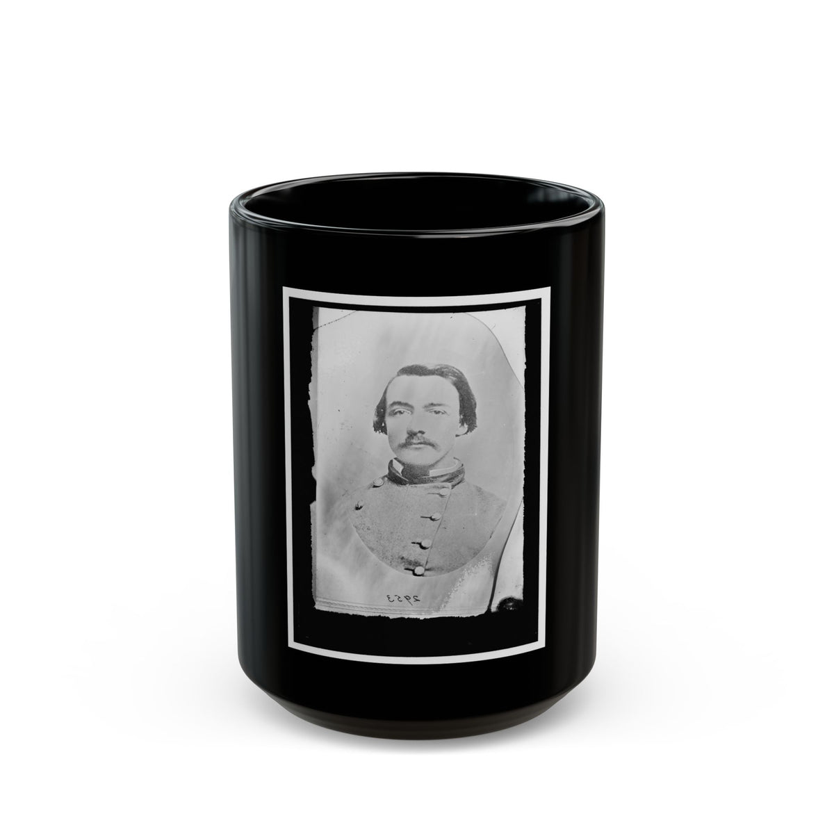 Unidentified Man In Uniform (U.S. Civil War) Black Coffee Mug
