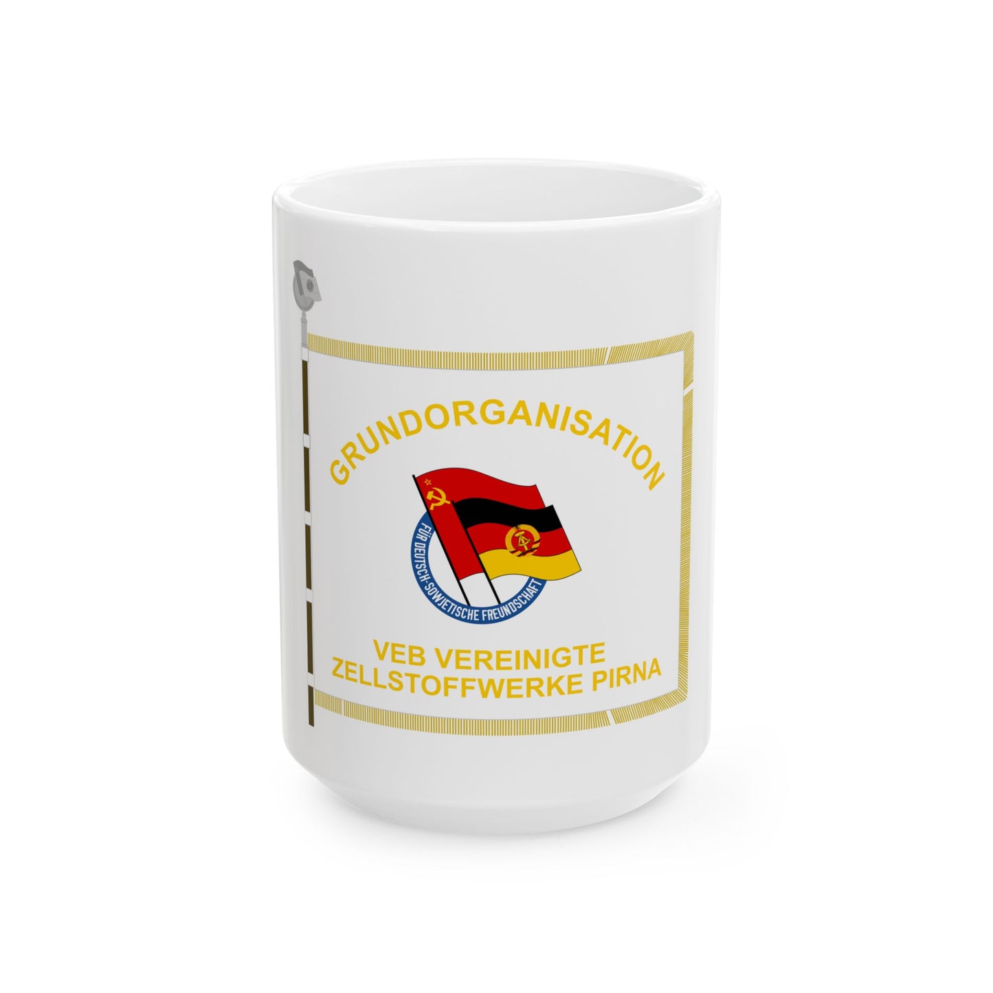 DSF Vereinigte Zellstoffwerke Pirna (Germany) White Coffee Mug