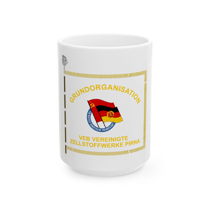 DSF Vereinigte Zellstoffwerke Pirna (Germany) White Coffee Mug