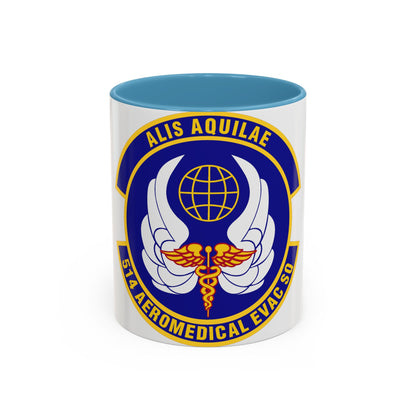 514th Aeromedical Evacuation Squadron (U.S. Air Force) Accent Coffee Mug