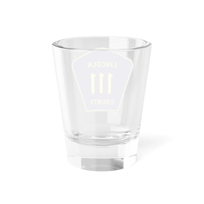 Lincoln County 111 (South Dakota) (Road Sign) Shot Glass 1.5oz