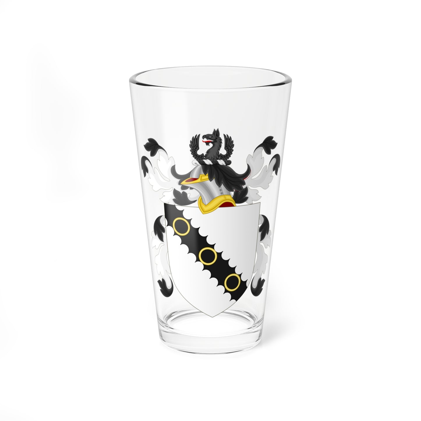 Coat of Arms of William Clarkson (United States) (Coat of Arms) Pint Glass 16oz