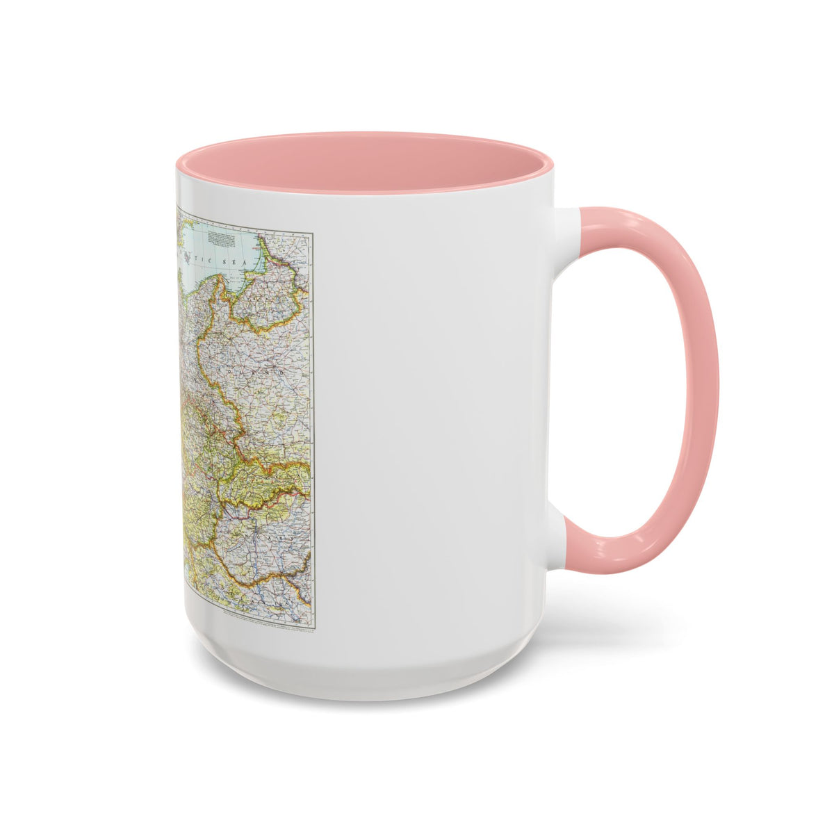 Germany and its Approaches (1944) (Map) Accent Coffee Mug