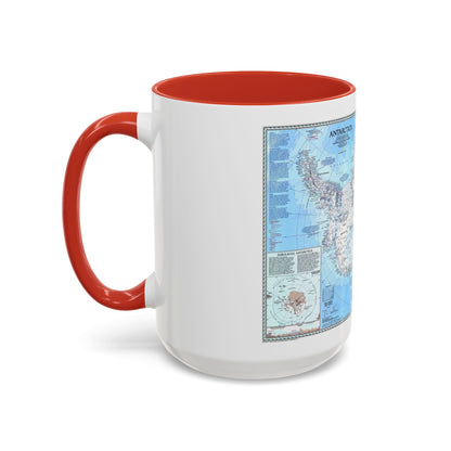 Antarctica (1987) (Map) Accent Coffee Mug