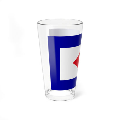 Wightlink-house-flag (United Kingdom) Pint Glass 16oz