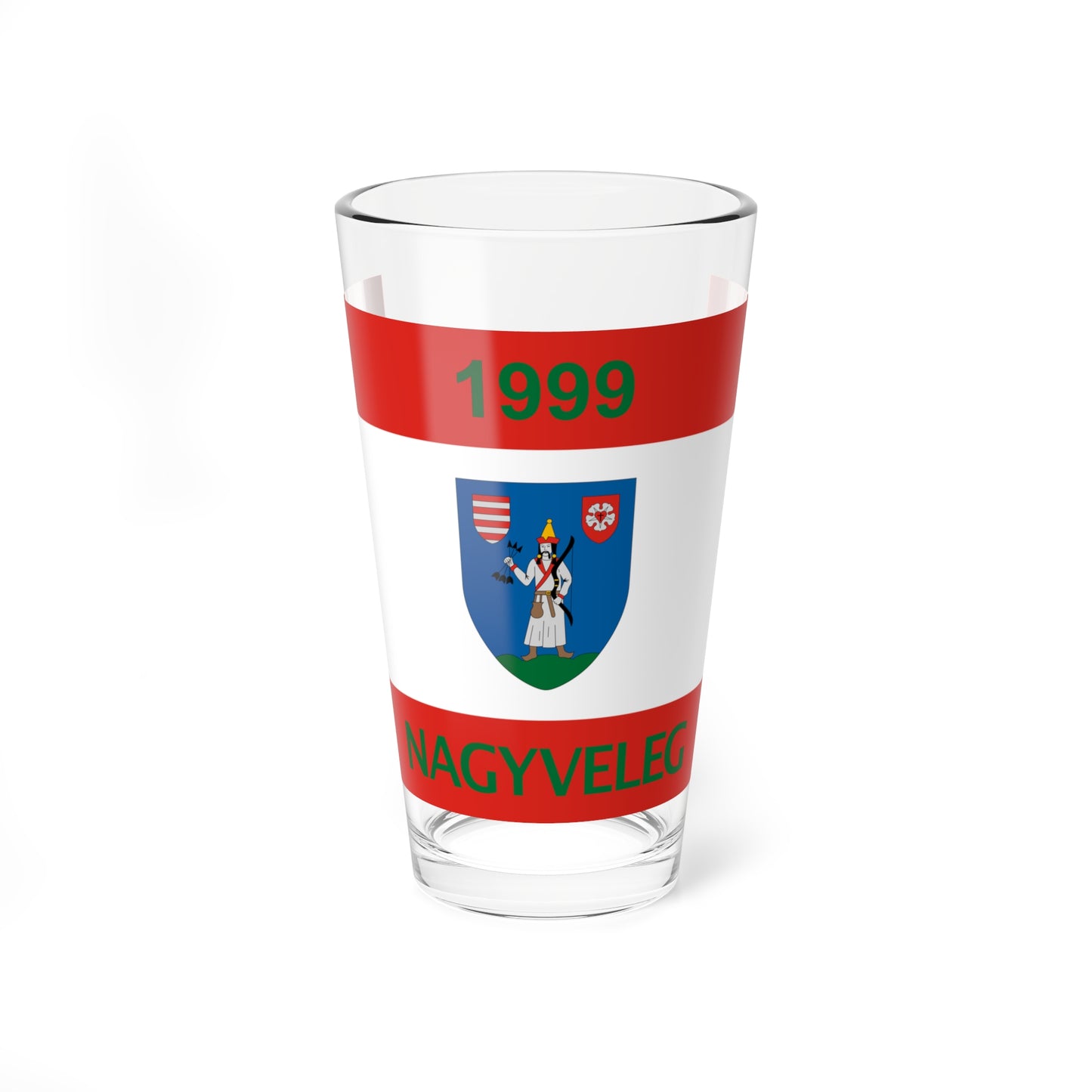 Flag of Nagyveleg (Hungary) Pint Glass 16oz