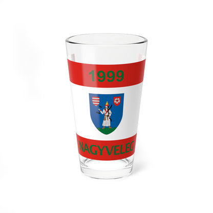 Flag of Nagyveleg (Hungary) Pint Glass 16oz