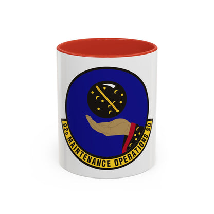 92 Maintenance Operations Squadron AMC (U.S. Air Force) Accent Coffee Mug