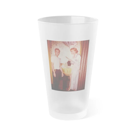 Leslie Parrish #226 (Vintage Female Icon) Frosted Pint 16oz-16oz-Frosted-Go Mug Yourself