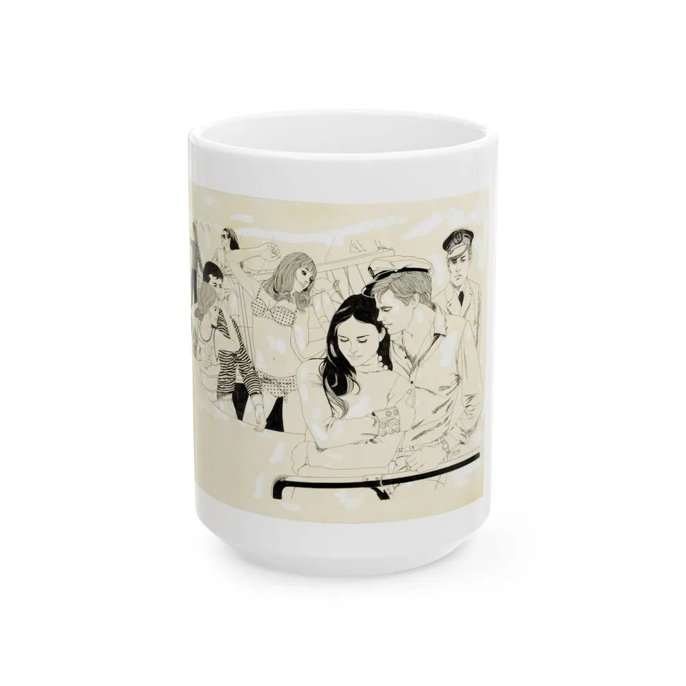 Cosmopolitan Illustration (1) - White Coffee Mug-15oz-Go Mug Yourself