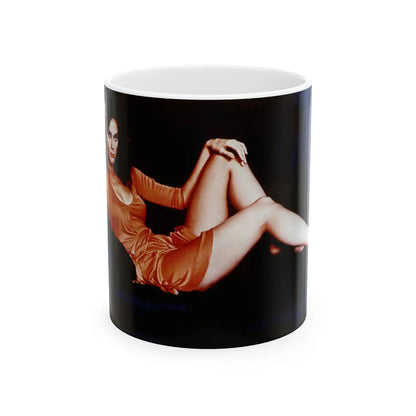 Lynda Carter #250 (Vintage Female Icon) White Coffee Mug-11oz-Go Mug Yourself