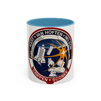 STS 41 C (NASA) Accent Coffee Mug-11oz-Light Blue-Go Mug Yourself