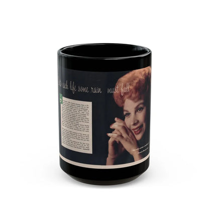 Pamela Duncan #37 - 7x10 (Vintage Female Icon) Black Coffee Mug-15oz-Go Mug Yourself