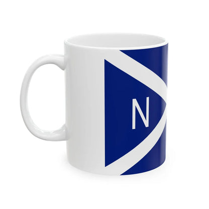 Flag of National Scottish Antarctic Expedition - White Coffee Mug-Go Mug Yourself