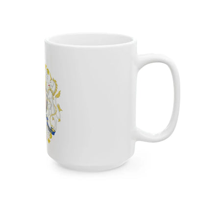 Coat of Arms of the Government of Gibraltar - White Coffee Mug-Go Mug Yourself