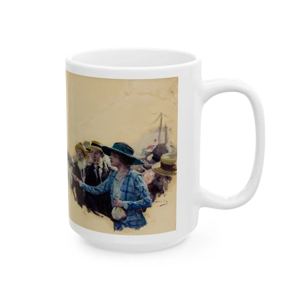 Feeding the Elephants - White Coffee Mug-Go Mug Yourself