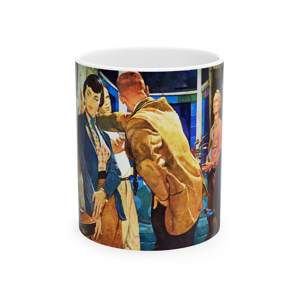 Crime Fiction in Saturday Evening Post - White Coffee Mug-11oz-Go Mug Yourself