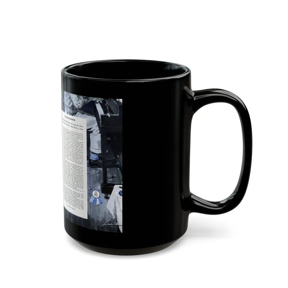 Blue Melody, Cosmopolitan, September 1948 - Black Coffee Mug-Go Mug Yourself