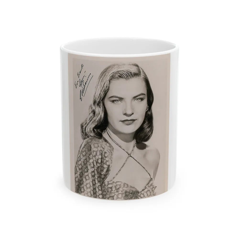 Ella Raines #13 (Vintage Female Icon) White Coffee Mug-11oz-Go Mug Yourself