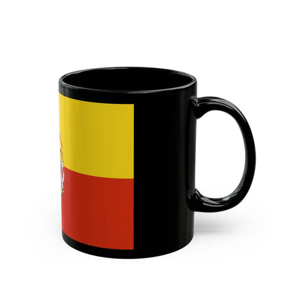 State Flag of Prague Czech Republic - Black Coffee Mug-Go Mug Yourself