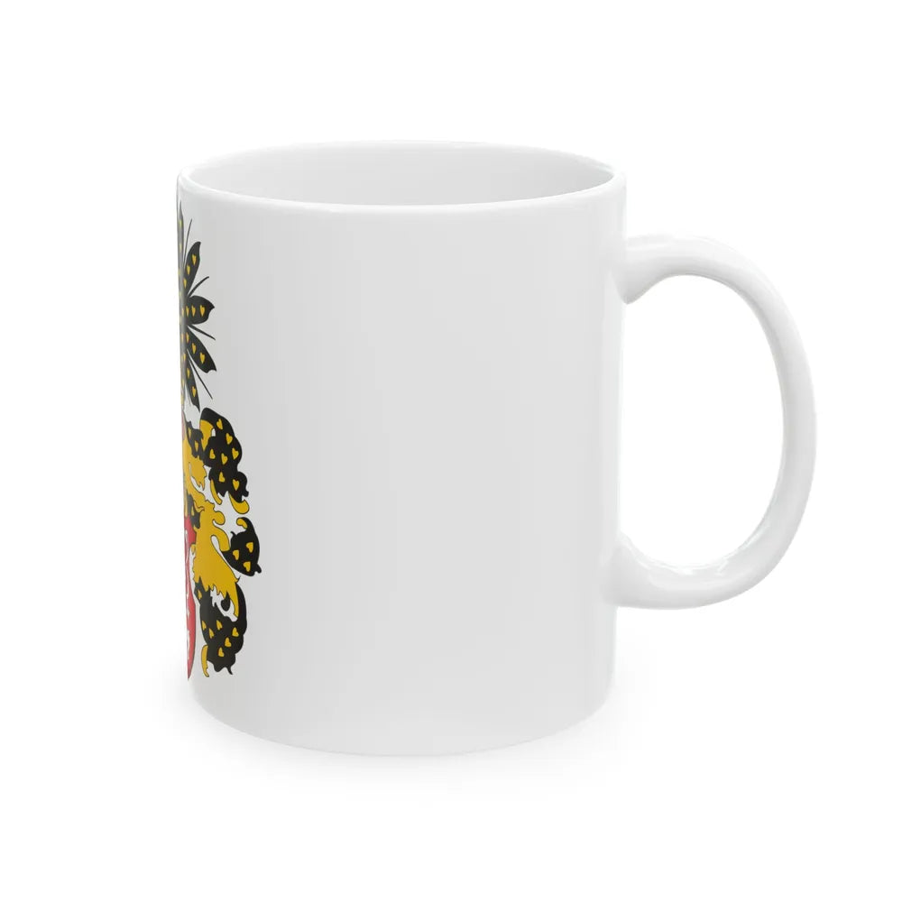 Coat of arms of the Kingdom of Bohemia - White Coffee Mug-Go Mug Yourself