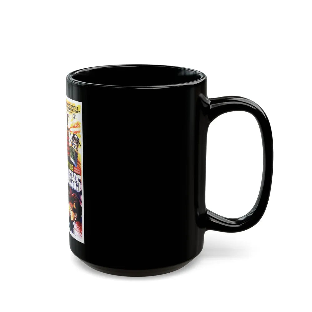 DR. WHO & THE DALEKS (SPANISH) 1965 Movie Poster - Black Coffee Mug-Go Mug Yourself