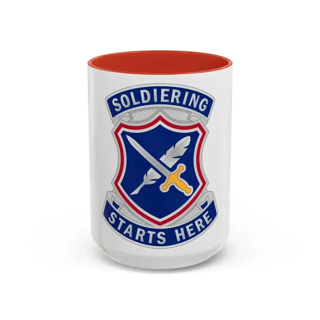 95th Adjutant General Battalion (U.S. Army) Accent Coffee Mug 15oz Red - Go Mug Yourself