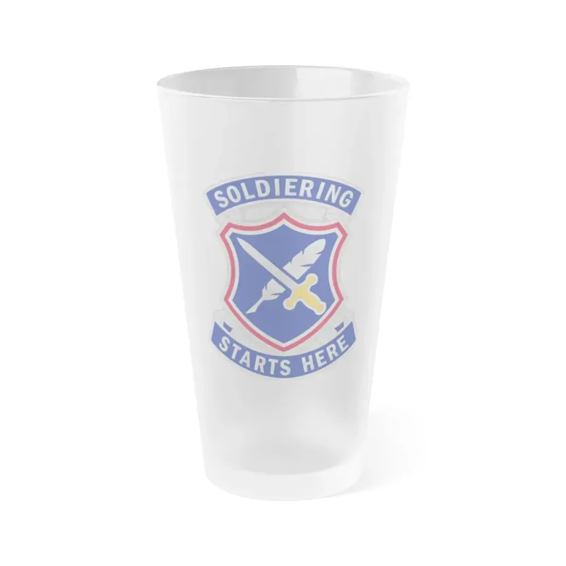 95th Adjutant General Battalion (U.S. Army) Frosted Pint Glass 16oz Default Title - Go Mug Yourself