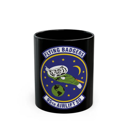 95th Airlift Squadron (U.S. Air Force) Black Coffee Mug-11oz-Go Mug Yourself