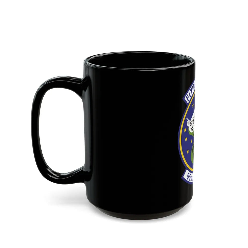 95th Airlift Squadron (U.S. Air Force) Black Coffee Mug-Go Mug Yourself