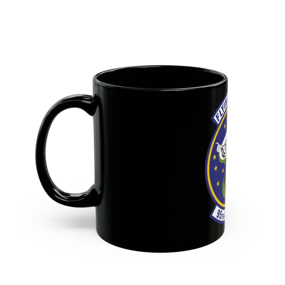 95th Airlift Squadron (U.S. Air Force) Black Coffee Mug-Go Mug Yourself