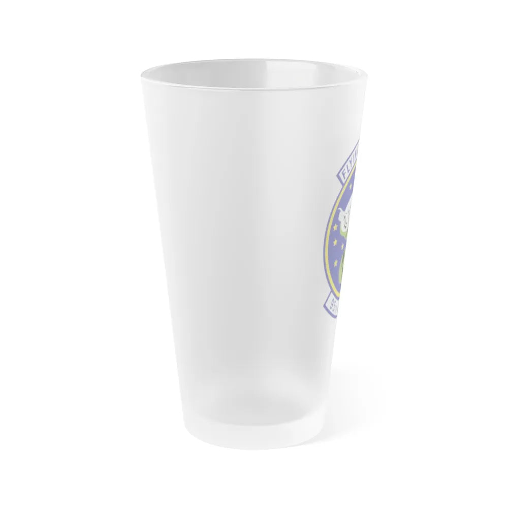 95th Airlift Squadron (U.S. Air Force) Frosted Pint Glass 16oz-Go Mug Yourself