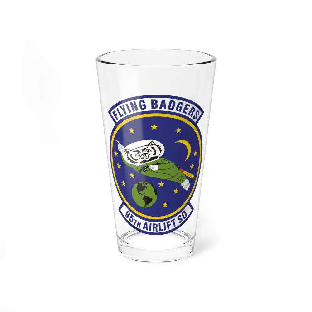 95th Airlift Squadron (U.S. Air Force) Pint Glass 16oz-16oz-Go Mug Yourself