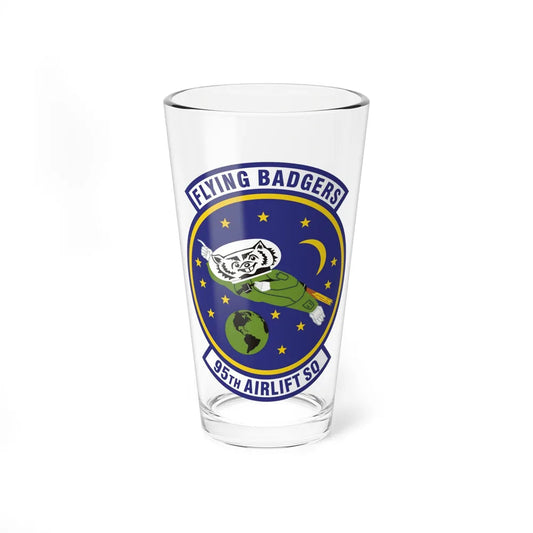 95th Airlift Squadron (U.S. Air Force) Pint Glass 16oz-16oz-Go Mug Yourself