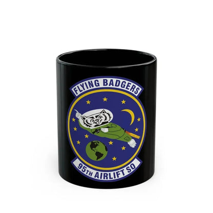 95th Airlift Squadron (U.S. Air Force) Black Coffee Mug 11oz - Go Mug Yourself