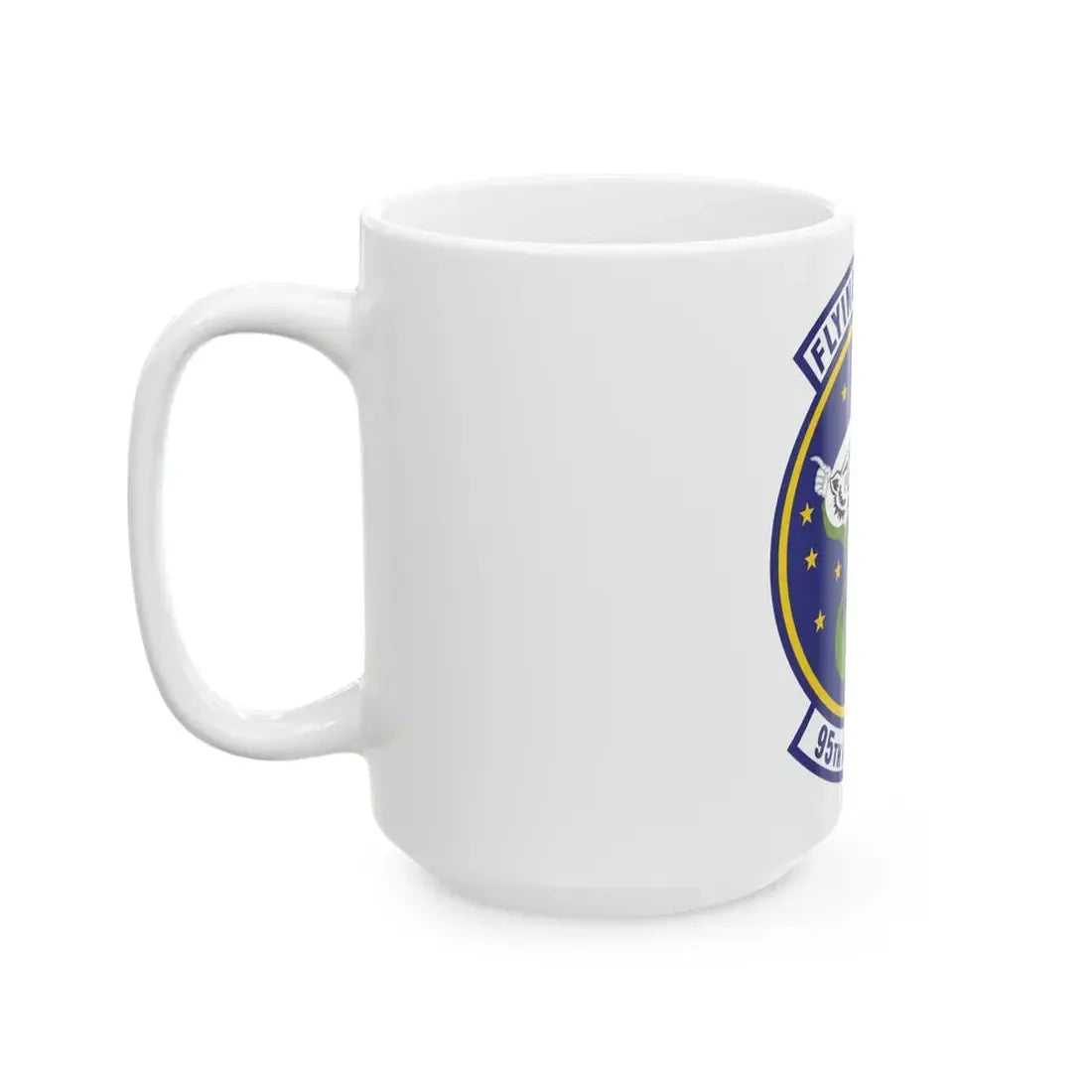 95th Airlift Squadron (U.S. Air Force) White Coffee Mug - Go Mug Yourself