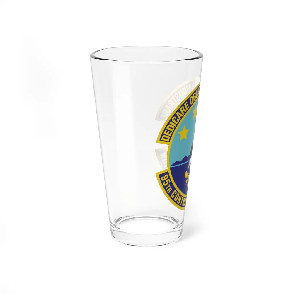 95th Contracting Squadron (U.S. Air Force) Pint Glass 16oz-Go Mug Yourself