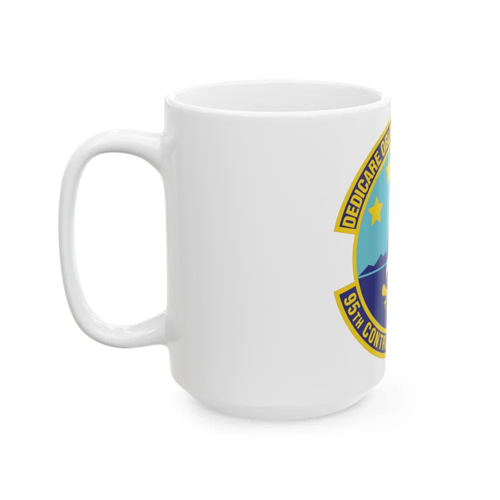 95th Contracting Squadron (U.S. Air Force) White Coffee Mug-Go Mug Yourself