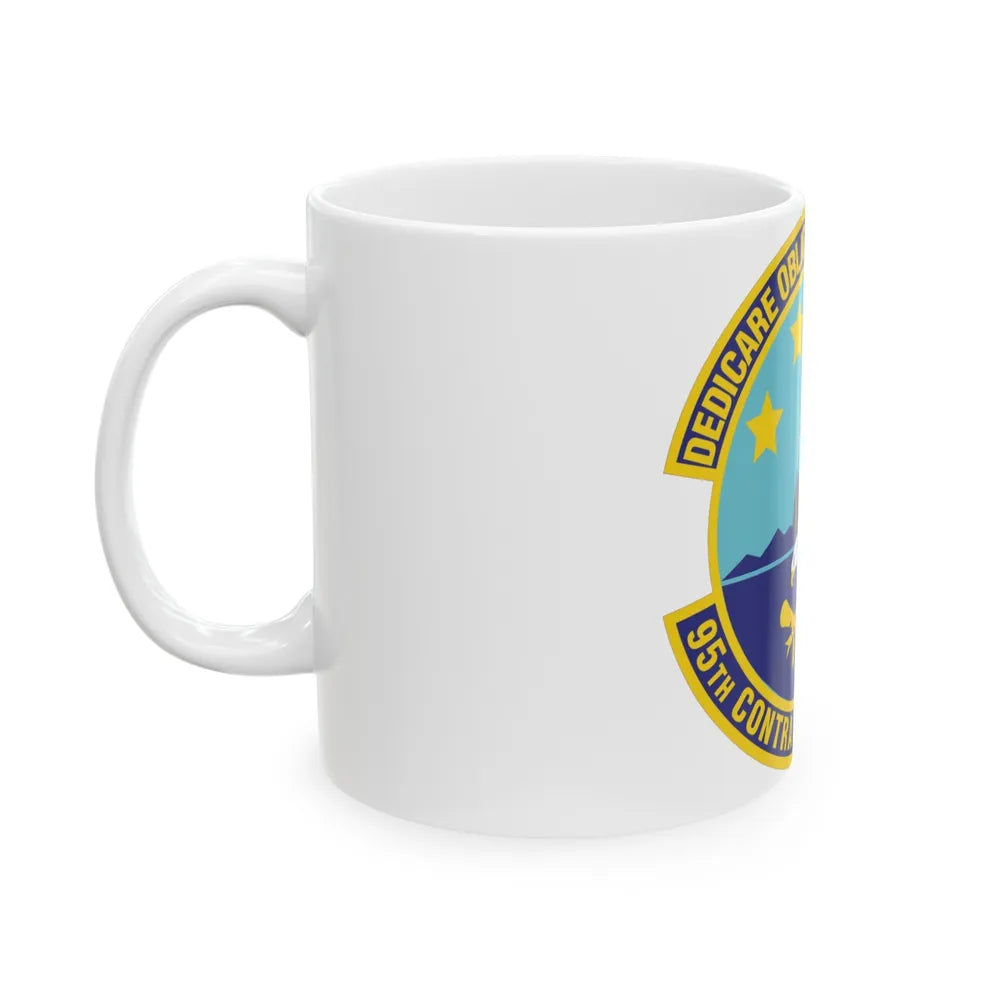 95th Contracting Squadron (U.S. Air Force) White Coffee Mug-Go Mug Yourself