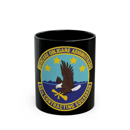 95th Contracting Squadron (U.S. Air Force) Black Coffee Mug 11oz - Go Mug Yourself