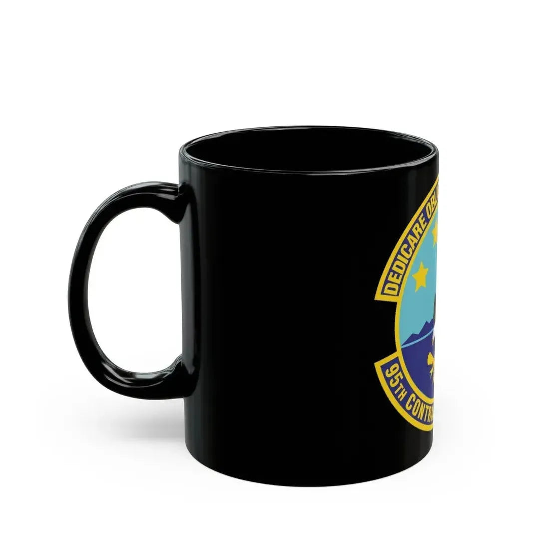95th Contracting Squadron (U.S. Air Force) Black Coffee Mug - Go Mug Yourself