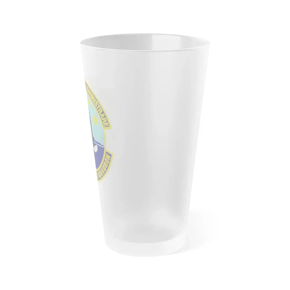 95th Contracting Squadron (U.S. Air Force) Frosted Pint Glass 16oz - Go Mug Yourself