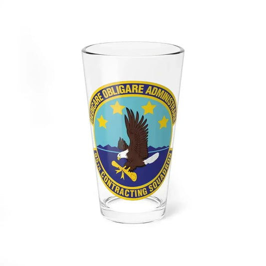 95th Contracting Squadron (U.S. Air Force) Pint Glass 16oz 16oz - Go Mug Yourself
