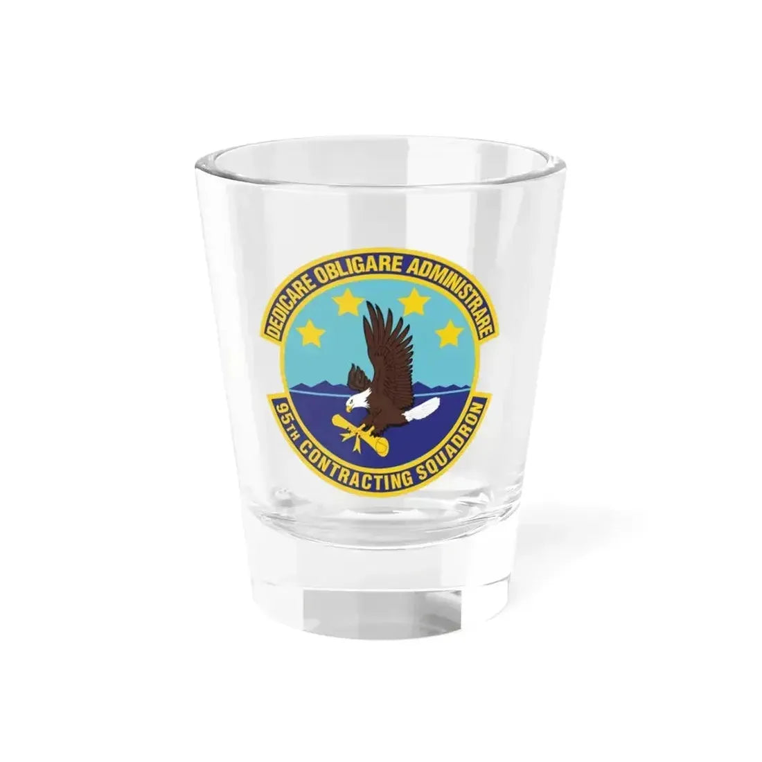 95th Contracting Squadron (U.S. Air Force) Shot Glass 1.5oz 1.5oz - Go Mug Yourself
