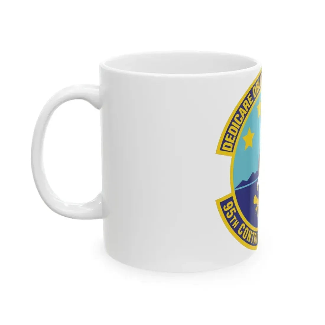 95th Contracting Squadron (U.S. Air Force) White Coffee Mug - Go Mug Yourself