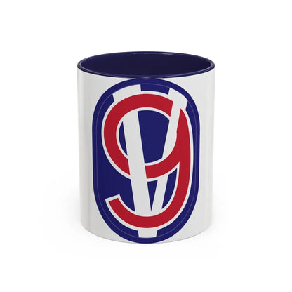 95th Infantry Division (U.S. Army) Accent Coffee Mug-11oz-Navy-Go Mug Yourself