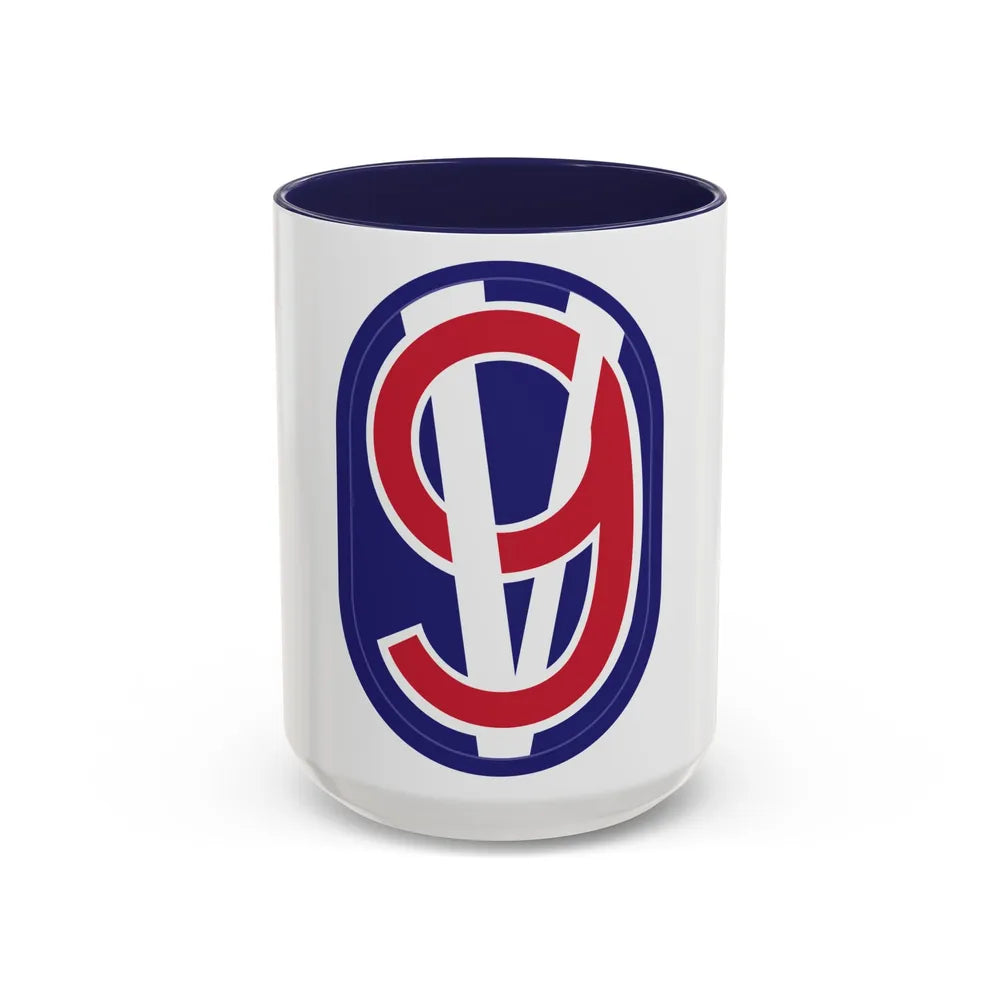 95th Infantry Division (U.S. Army) Accent Coffee Mug-15oz-Navy-Go Mug Yourself