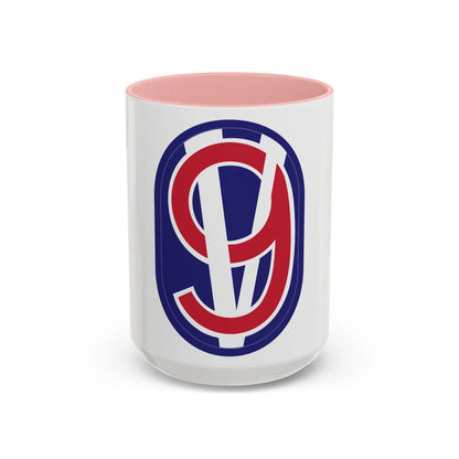 95th Infantry Division (U.S. Army) Accent Coffee Mug-15oz-Pink-Go Mug Yourself