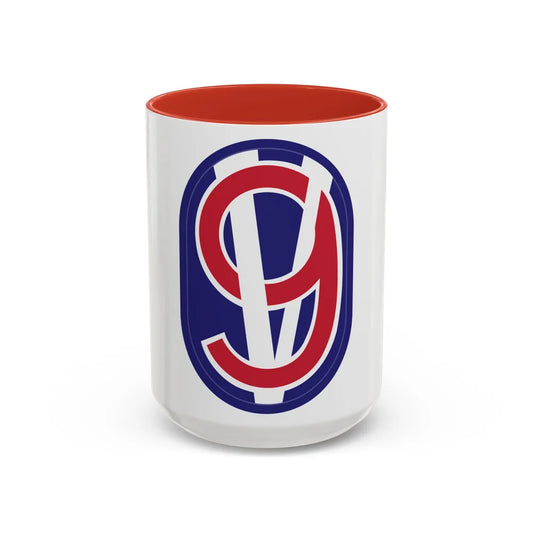 95th Infantry Division (U.S. Army) Accent Coffee Mug-15oz-Red-Go Mug Yourself